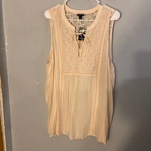 Torrid Lacey Sheer Flowy Tank